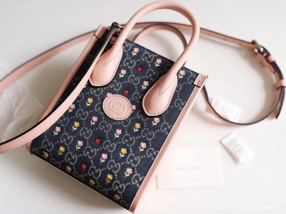 First bag ru G bag tote Mini Gucci Interlocking with 0728